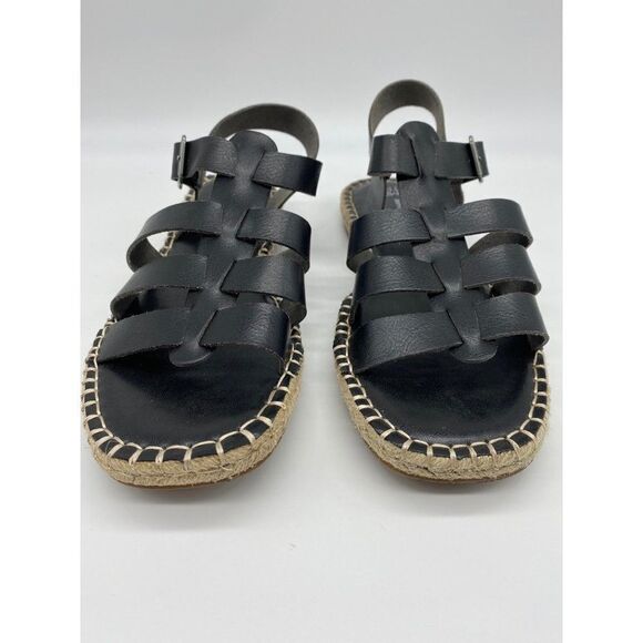 Time and Tru Memory Foam Black Sandal Size 9 - Picture 1 of 8